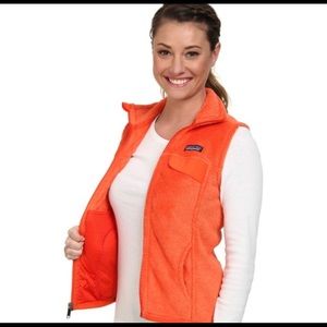 Patagonia Re-tool snap vest in orange. EUC